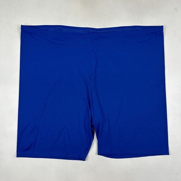 Swimsuits For All Plus Size 44 Blue Swimsuit Bottom Shorts Stretch No Lining - Picture 2 of 7